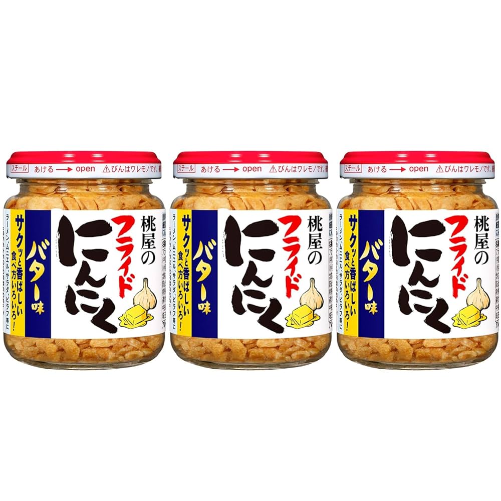 バター子です Amazon.co.jp: 桃屋 フライドにんにくバター味 40g×3個
